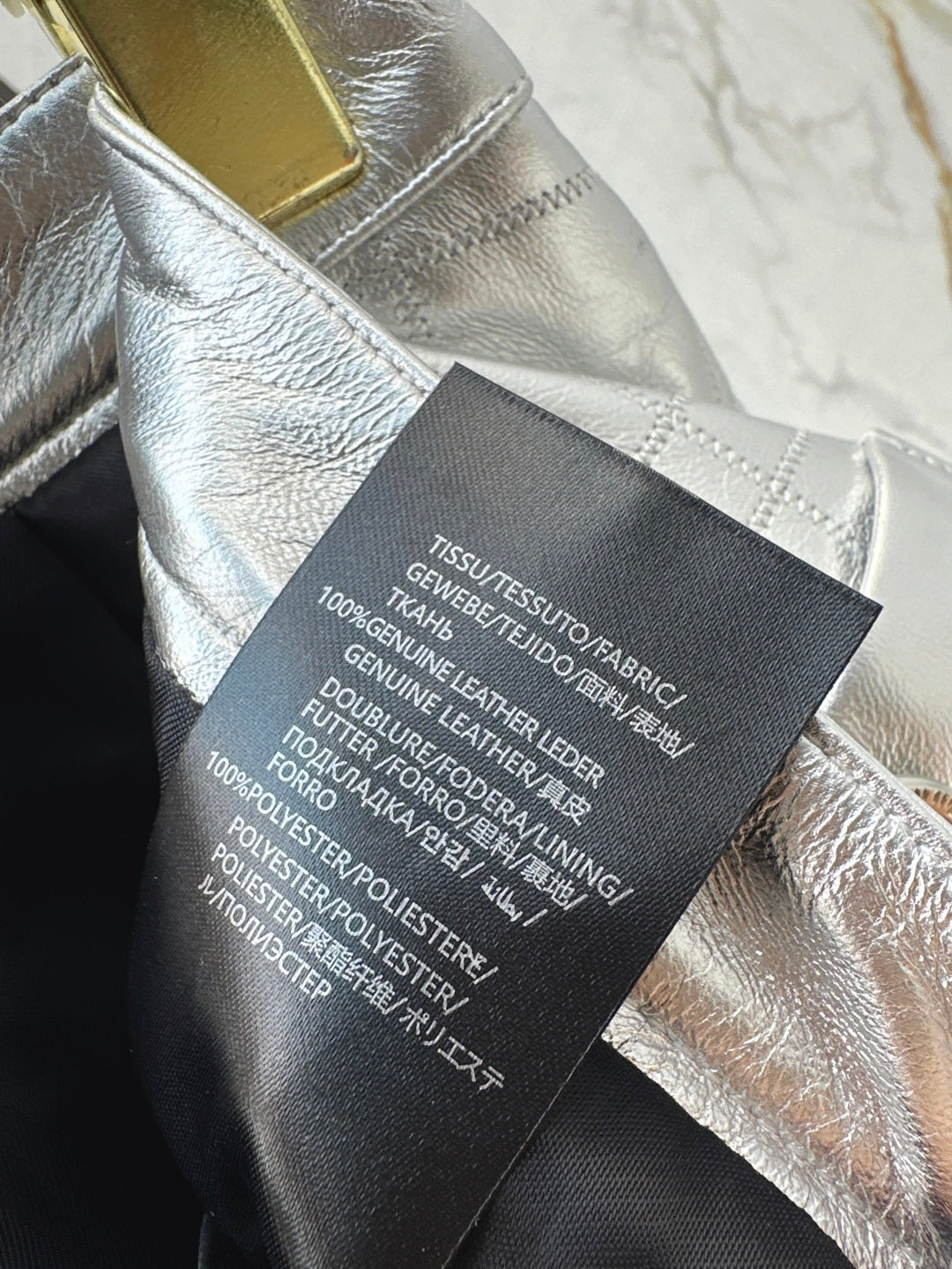 Chan 25ss leather skirt