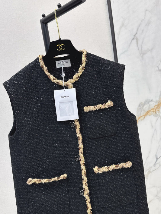 Chan 25ss woven vest
