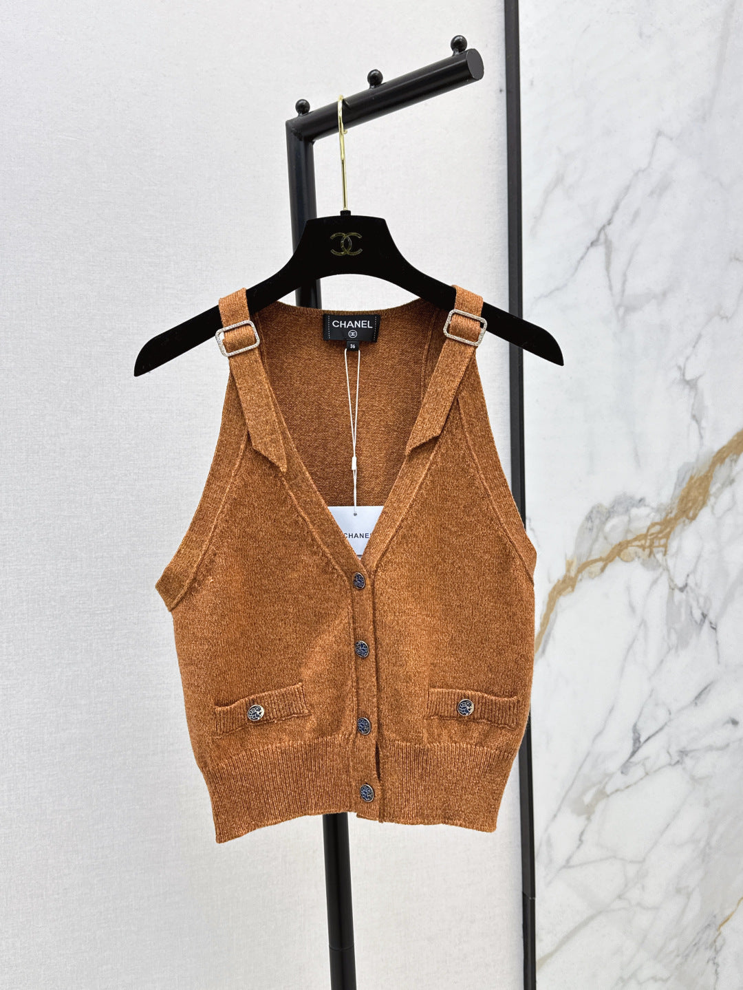 Chan 25ss knit vest