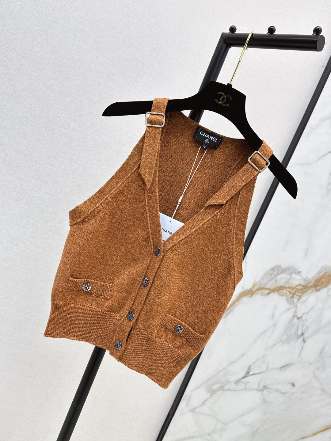 Chan 25ss knit vest