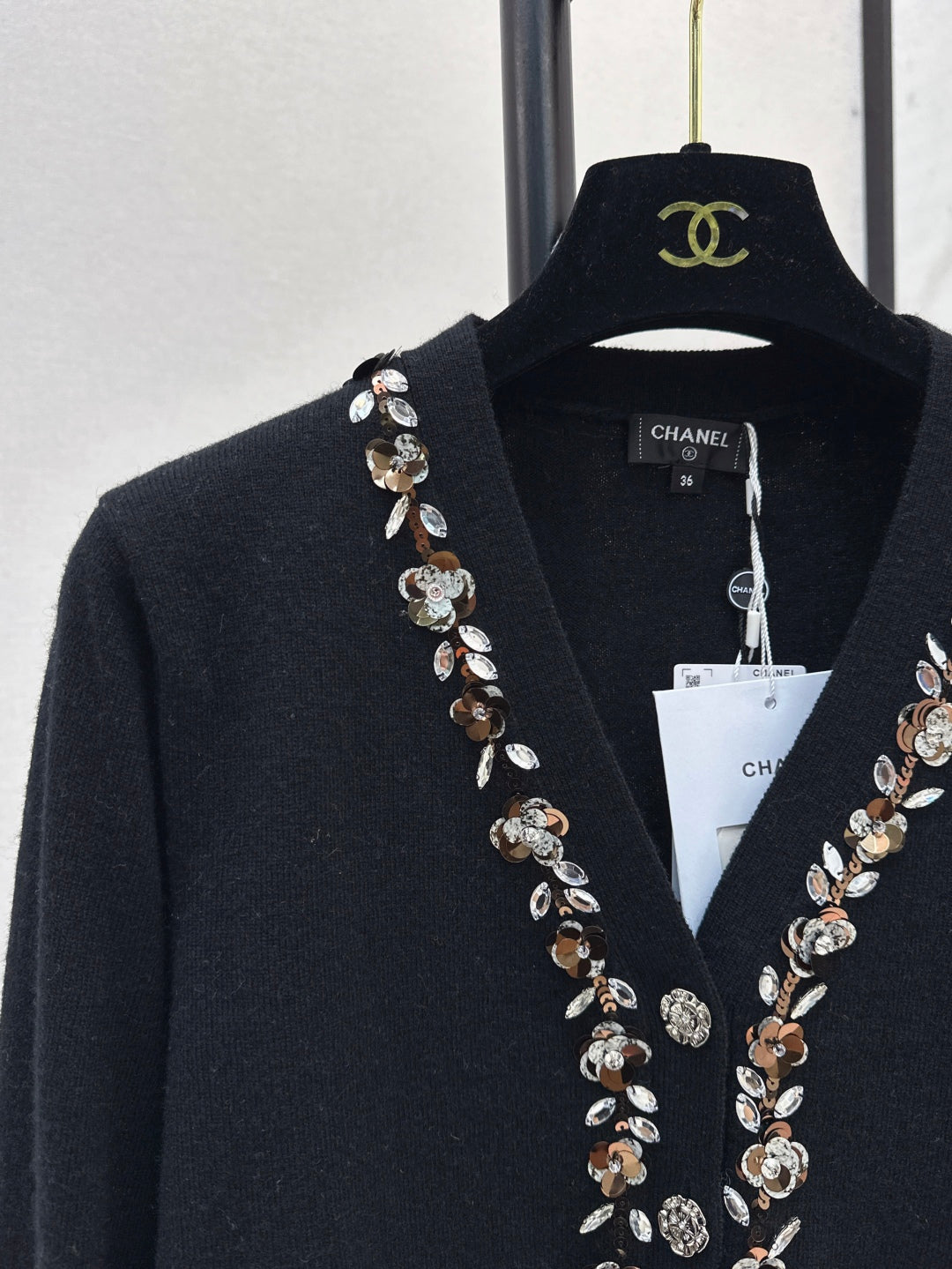 Chan 25ss beaded cardigan
