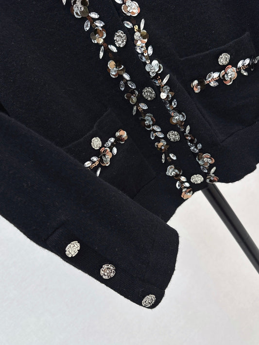 Chan 25ss beaded cardigan