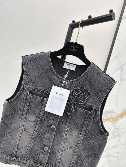 Chan 25ss denim vest