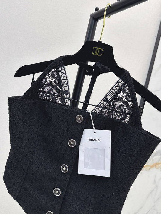 Chan 25ss lace tube top