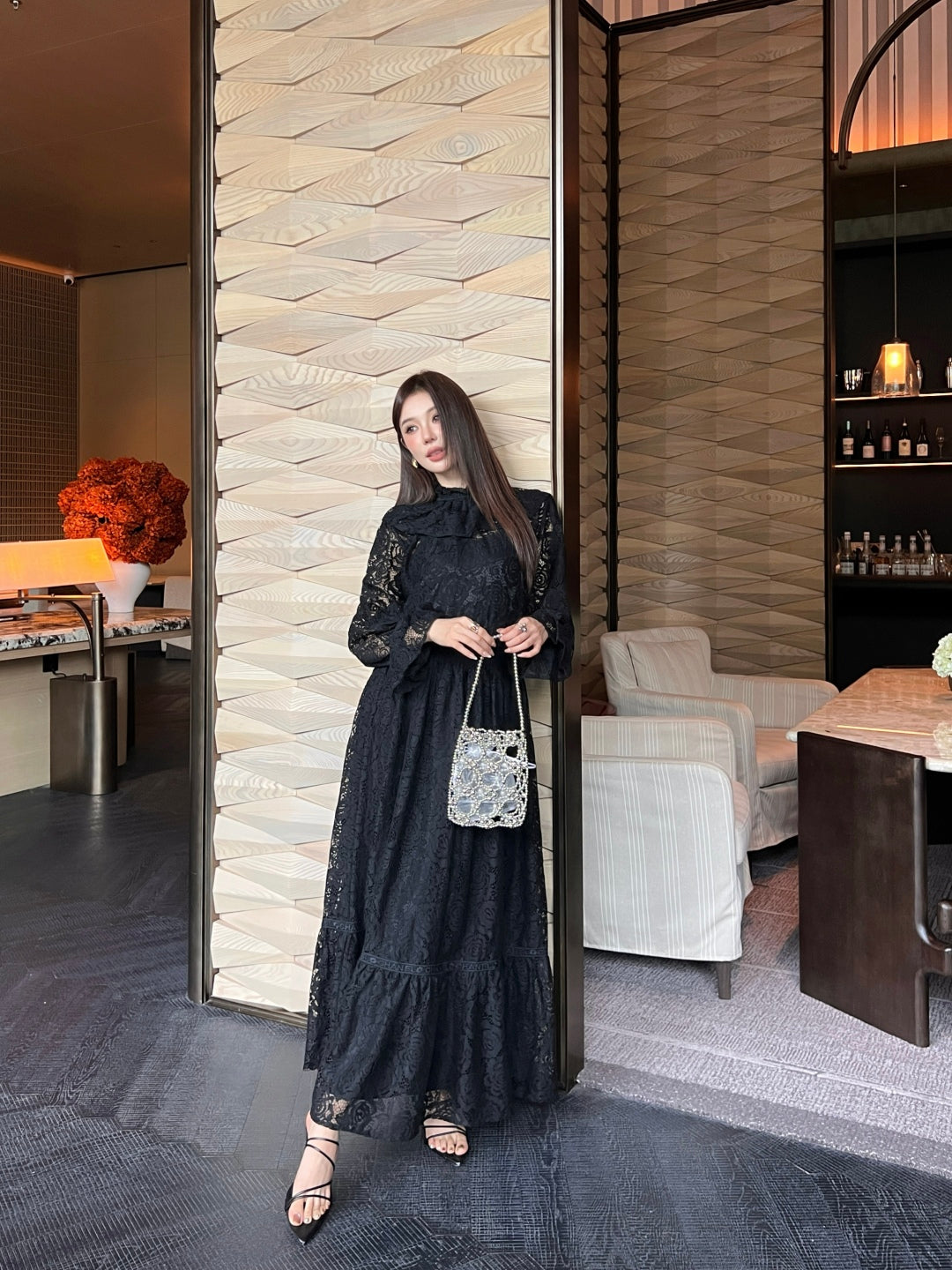 Chan 25ss lace skirt