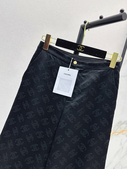 Chan 25fw silk bell bottom