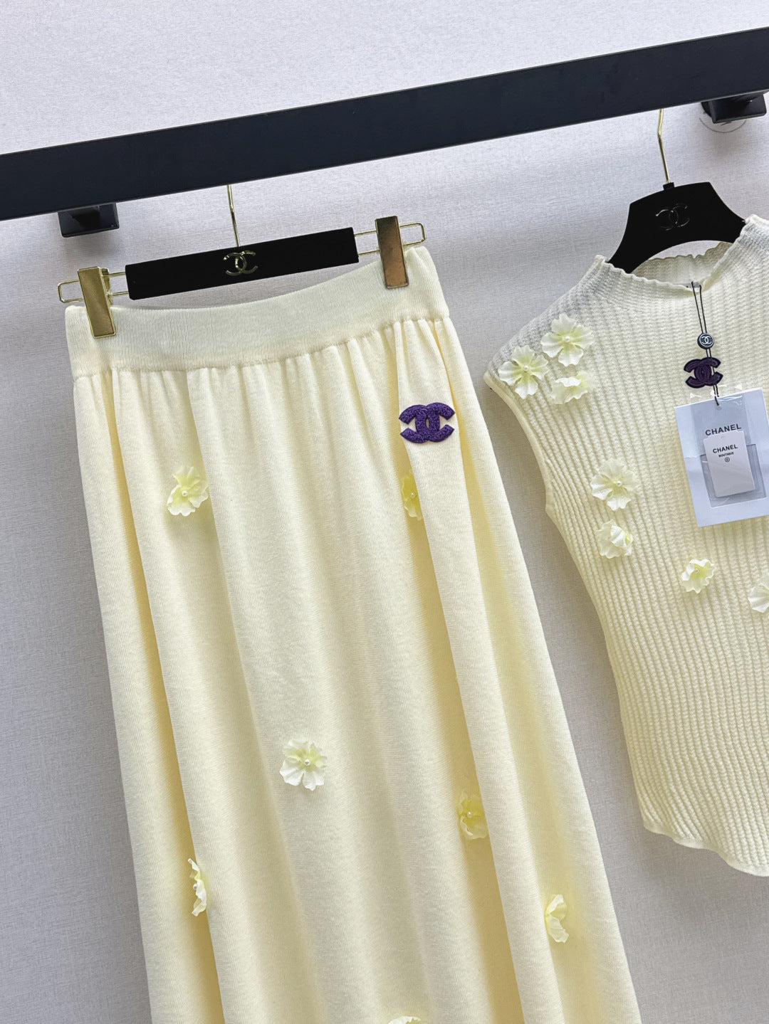 Chan 25fw knitted suit