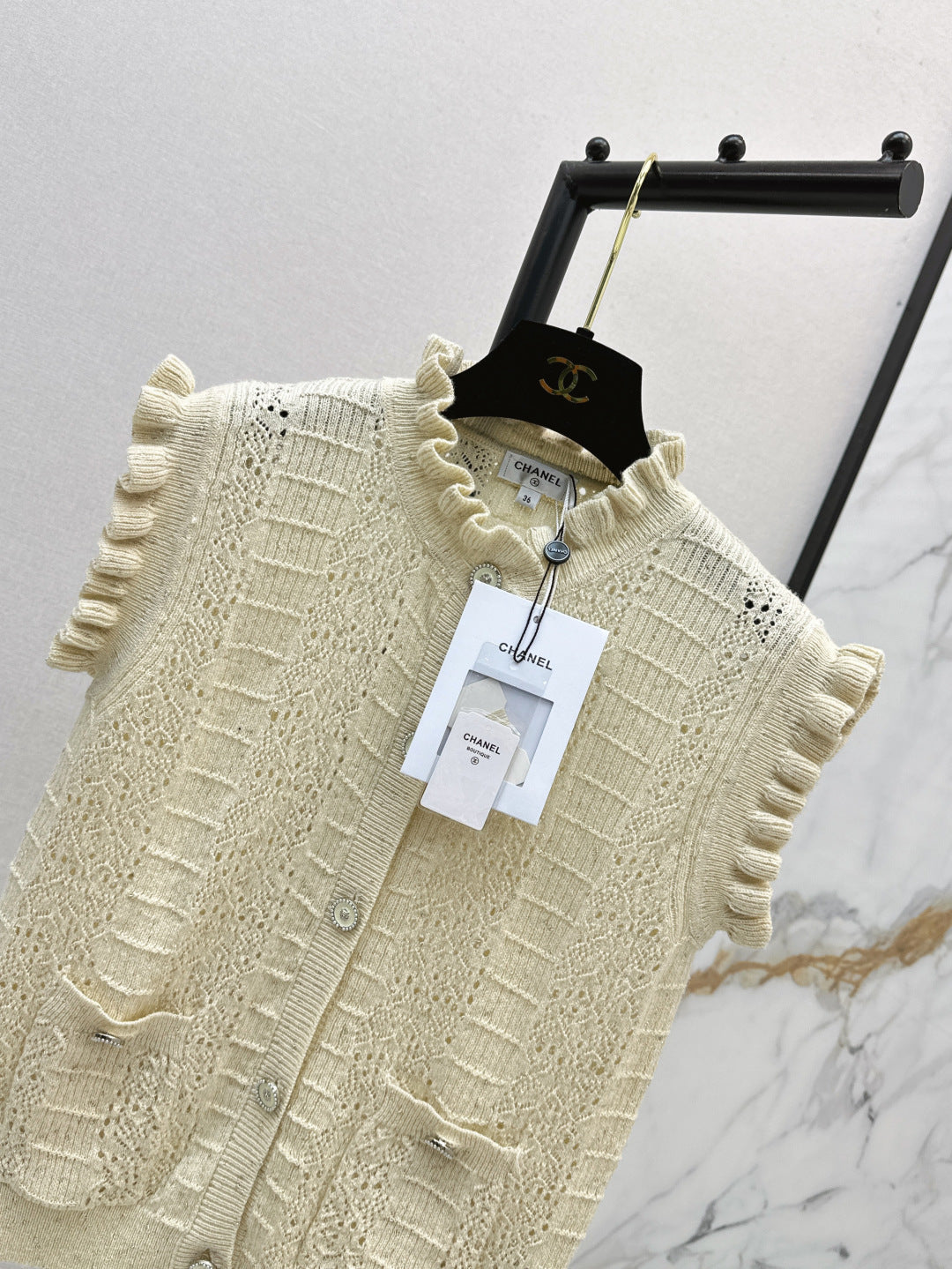 Chan 25fw knitted vest