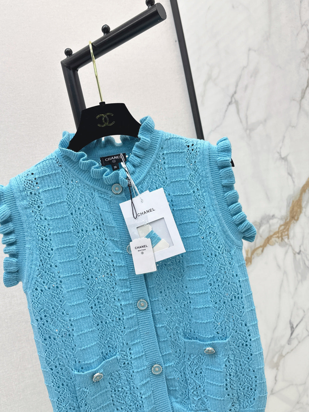 Chan 25fw knitted vest