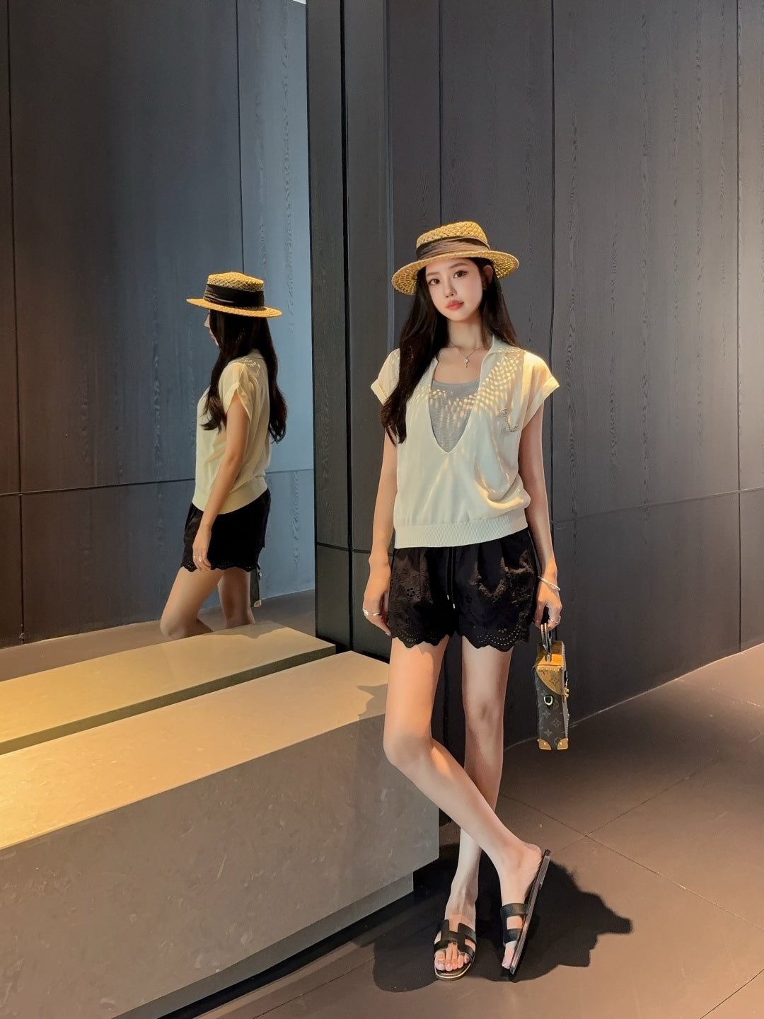 Chan 25ss knitted shirt