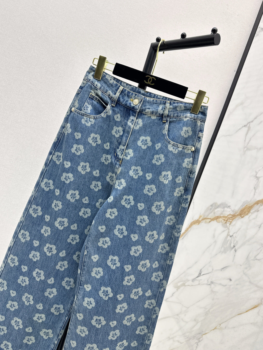 Chan 25fw printe jeans