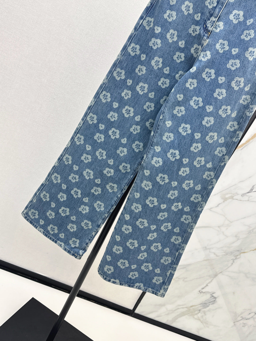 Chan 25fw printe jeans