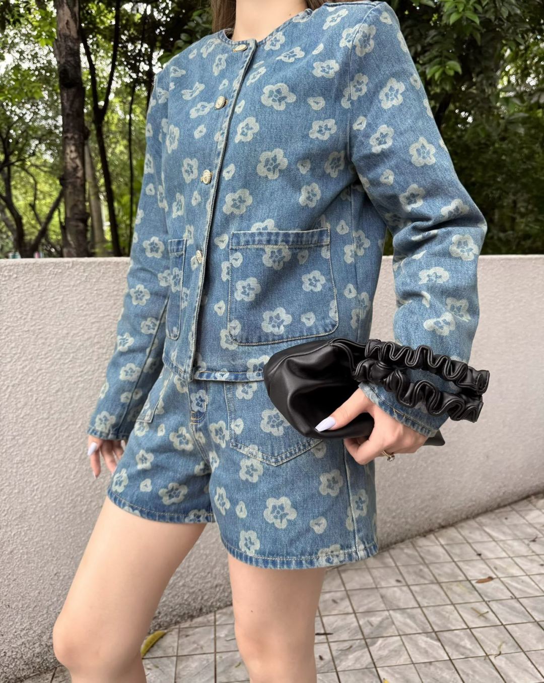 Chan 25fw denim short