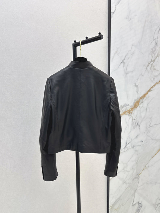 Chan 25fw leather jacket