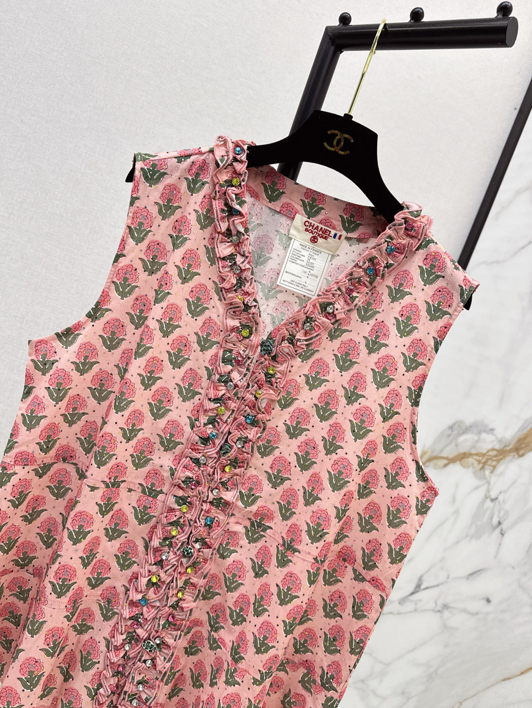 Chan 25fw ruffle vest