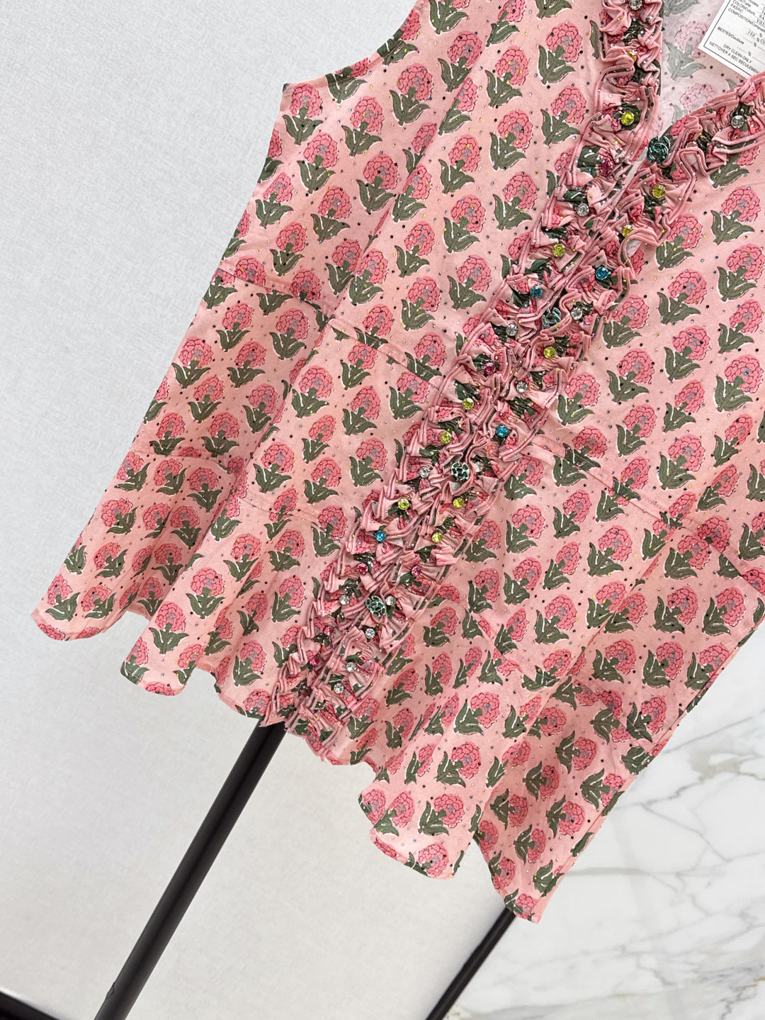 Chan 25fw ruffle vest