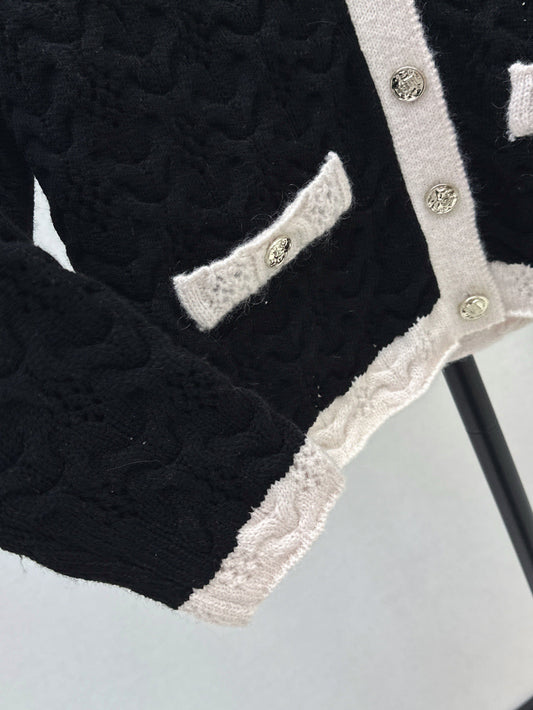 Chan25fw knitted cardigan