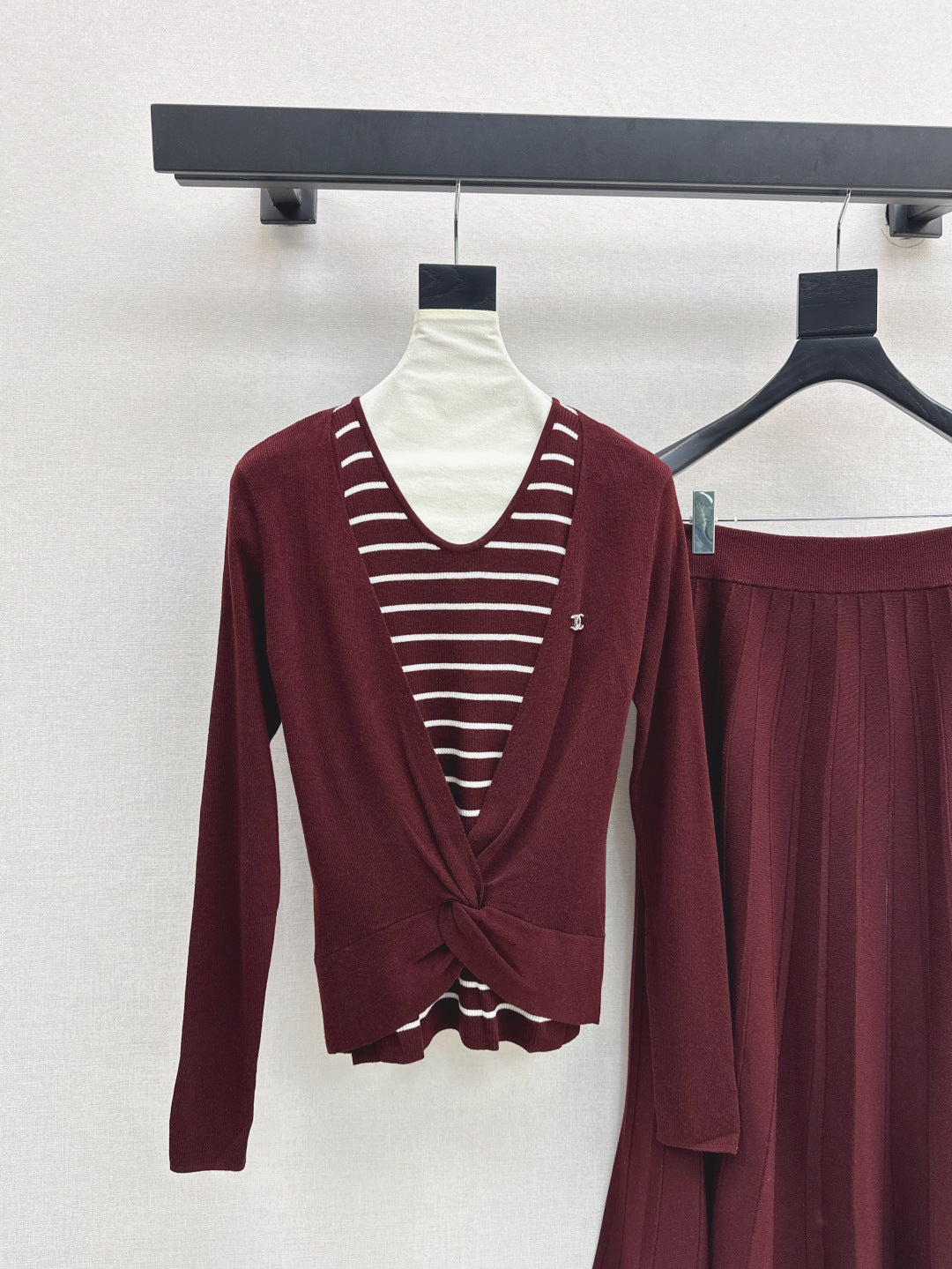 Chan 25fw knitted suit