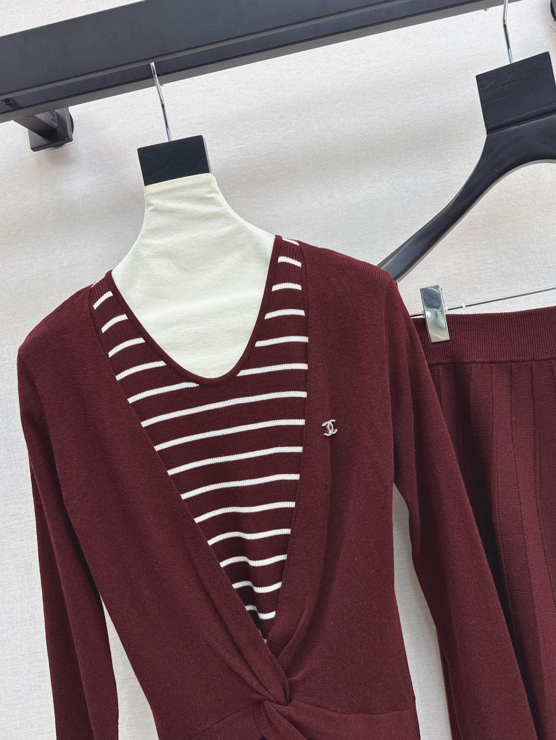 Chan 25fw knitted suit