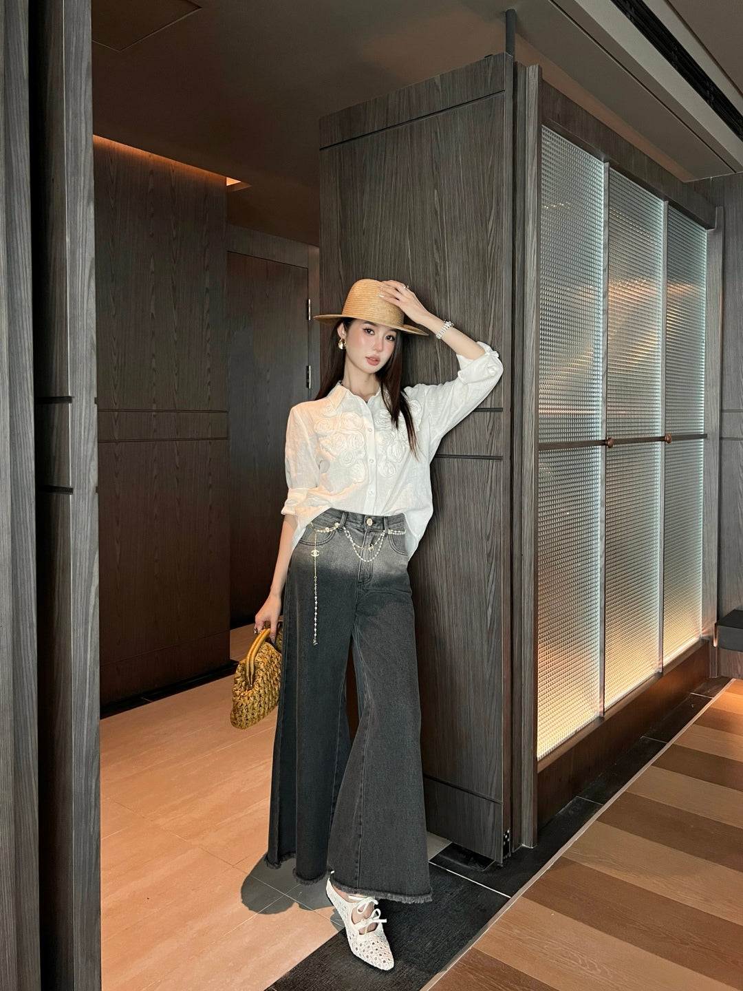 Chan 25fw flared jeans