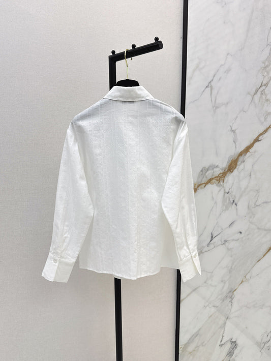 Chan 25fw jacquard silk shirt