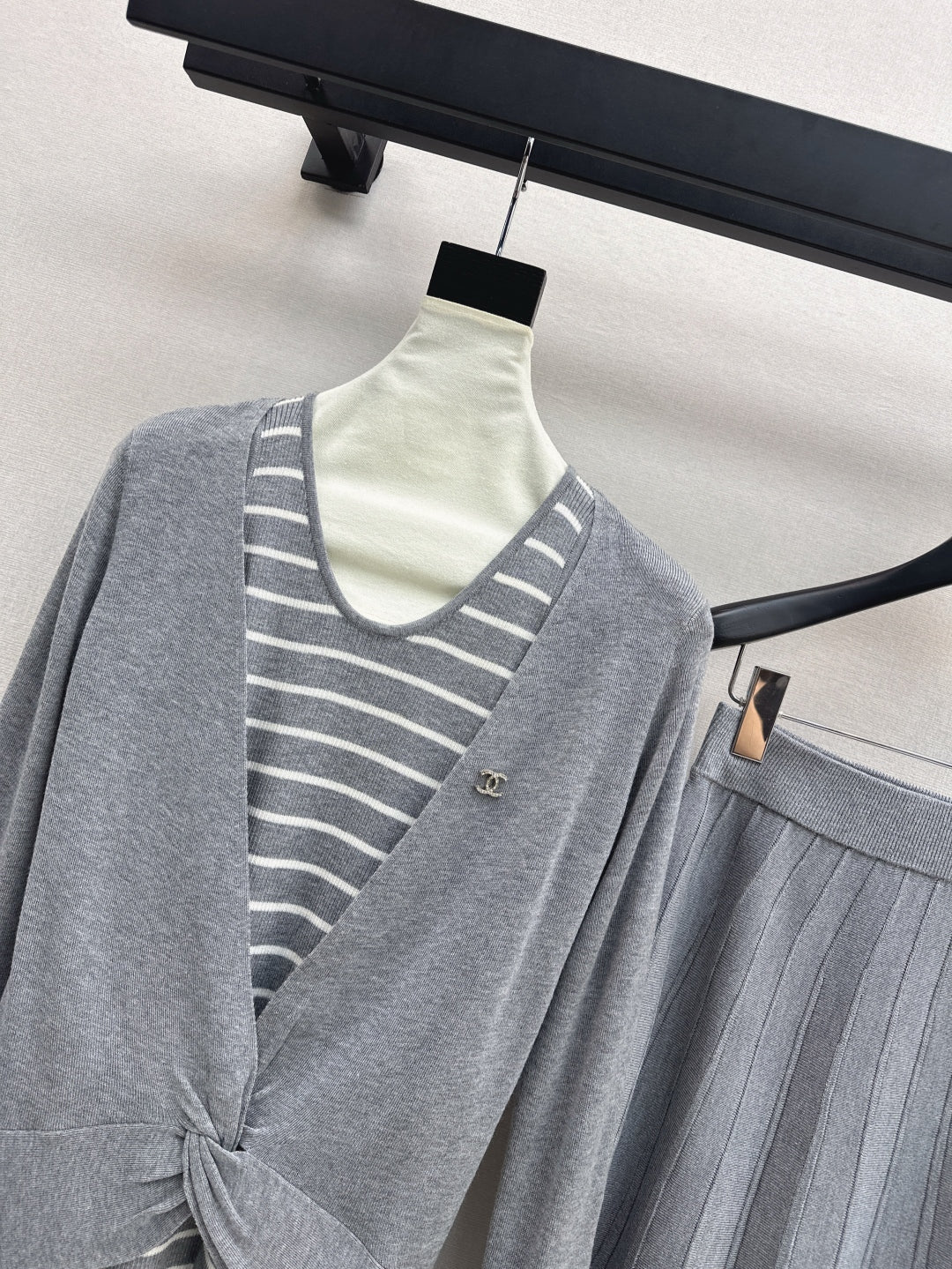 Chan 25fw knitted suit