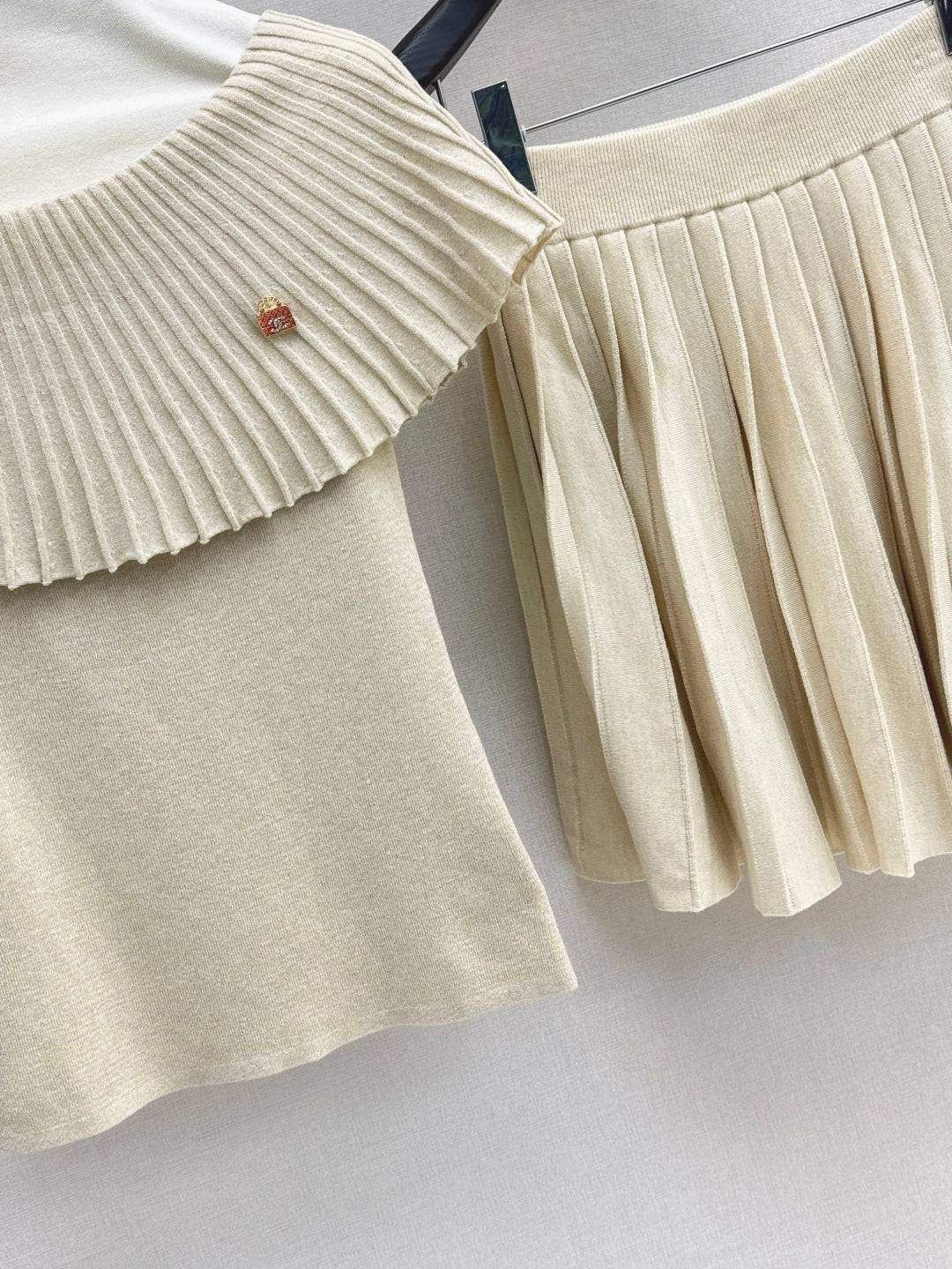 Chan 25fw knitted suit
