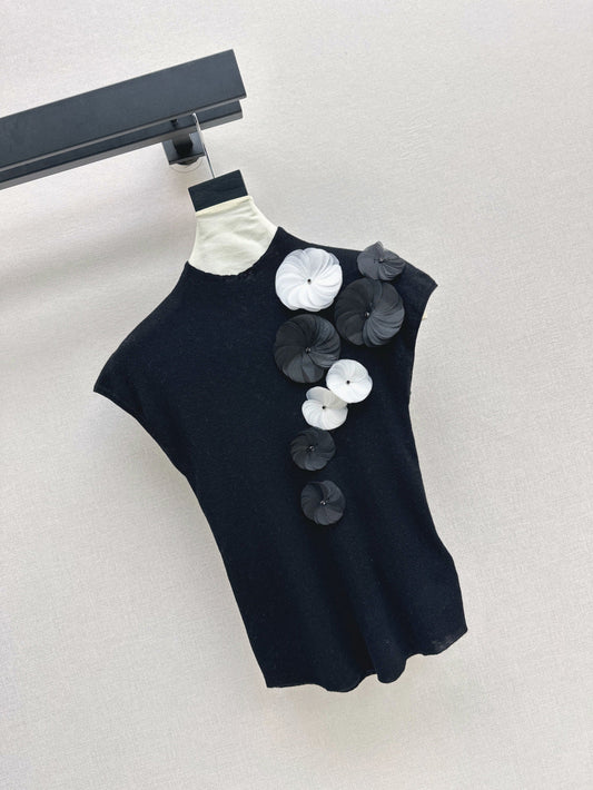 Chan 25fw knitted vest