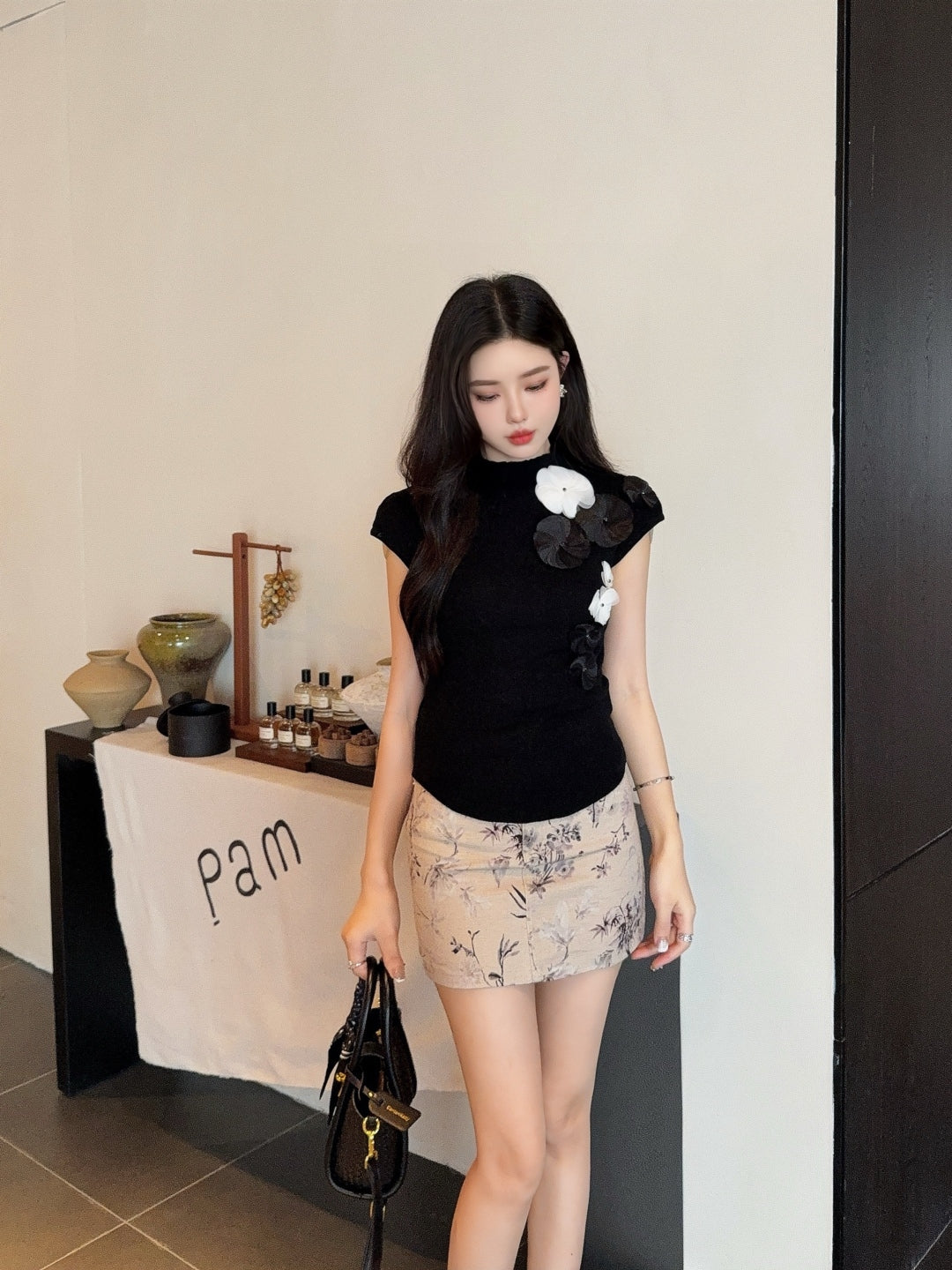 Chan 25fw knitted vest