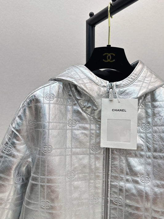 Chan 25fw leather jacket