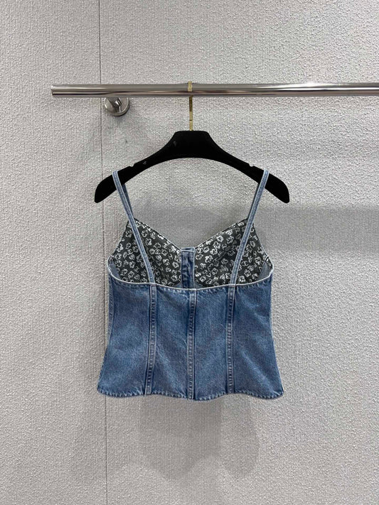 Chan 25fw denim camisole