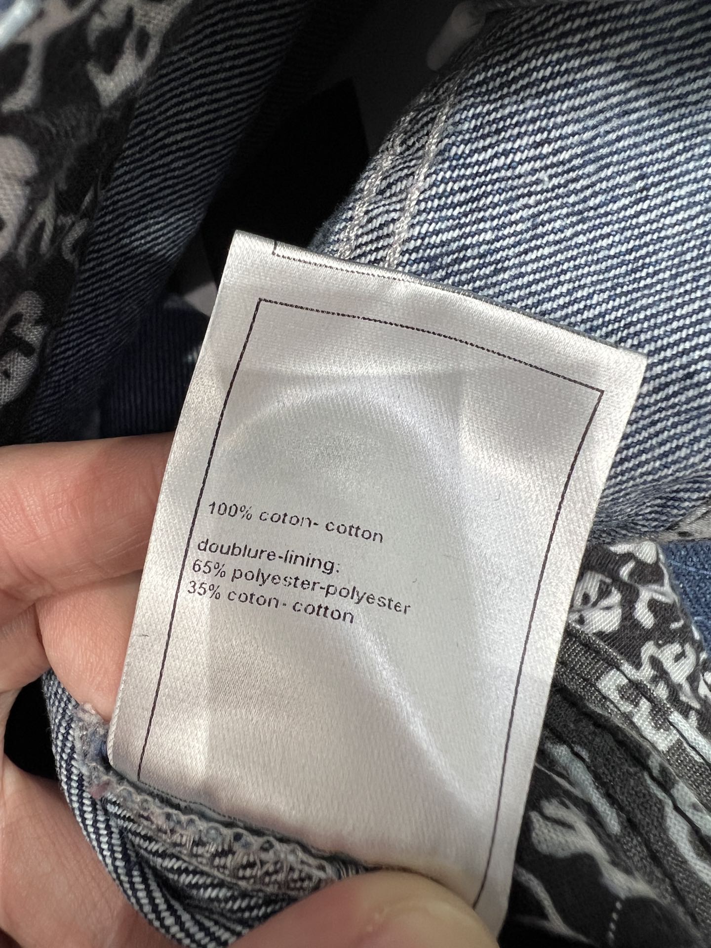 Chan 25 printed jeans