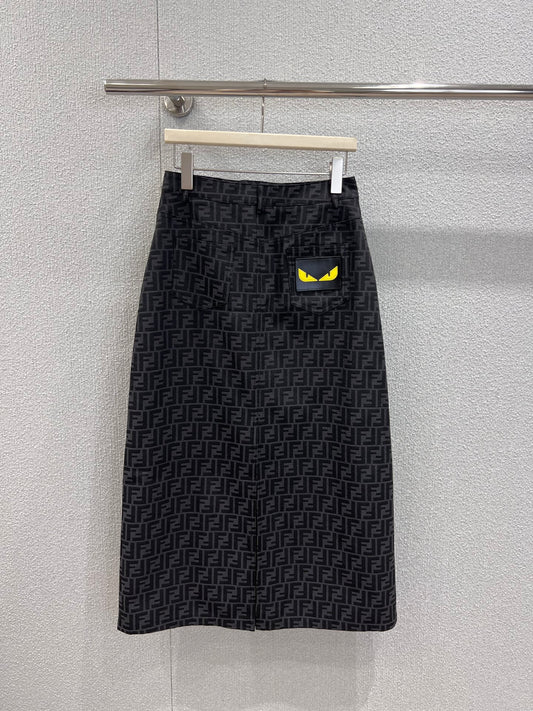 Fen 25fw jacquard skirt