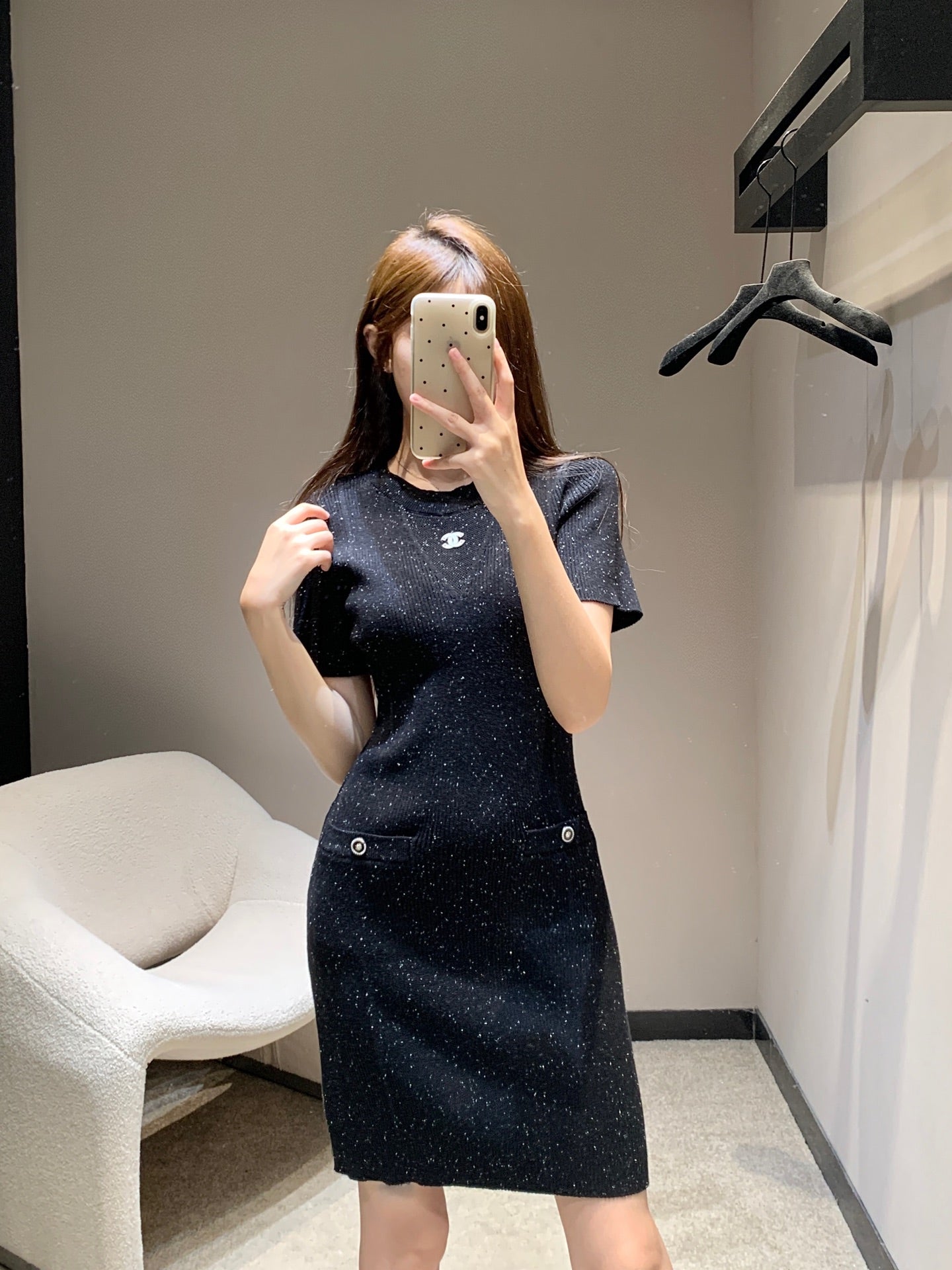 Chan 25 knitted dress