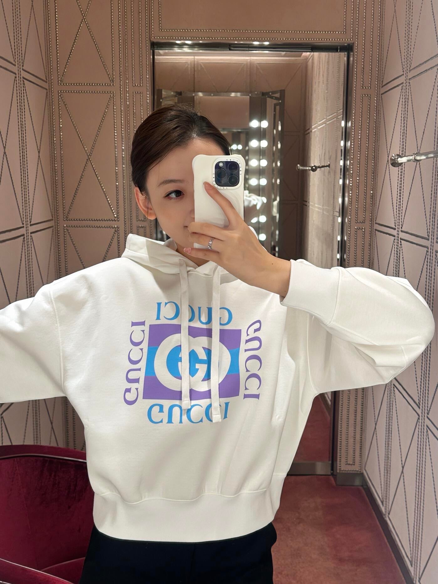 Guc 25fw printed sweatshirt