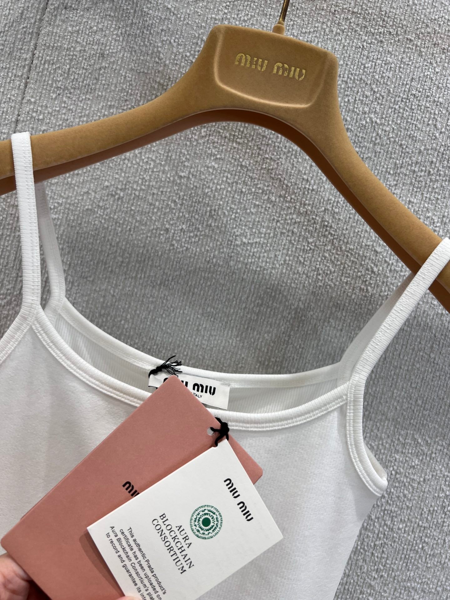 Miu 25ss Embroidered Camisole