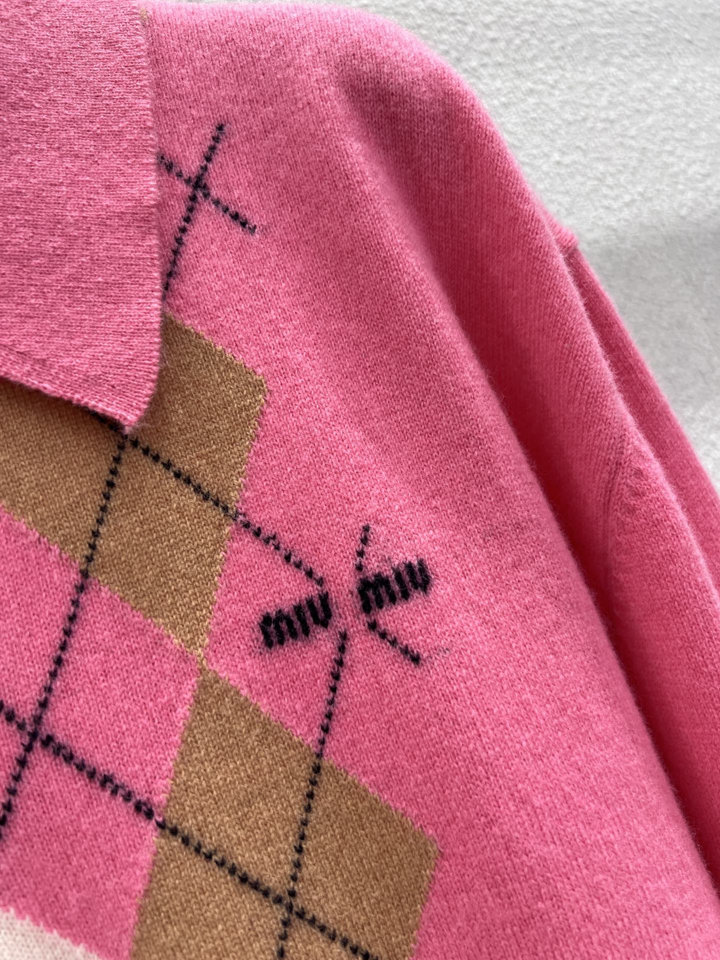 Miu 25fw Polo Collar Sweater