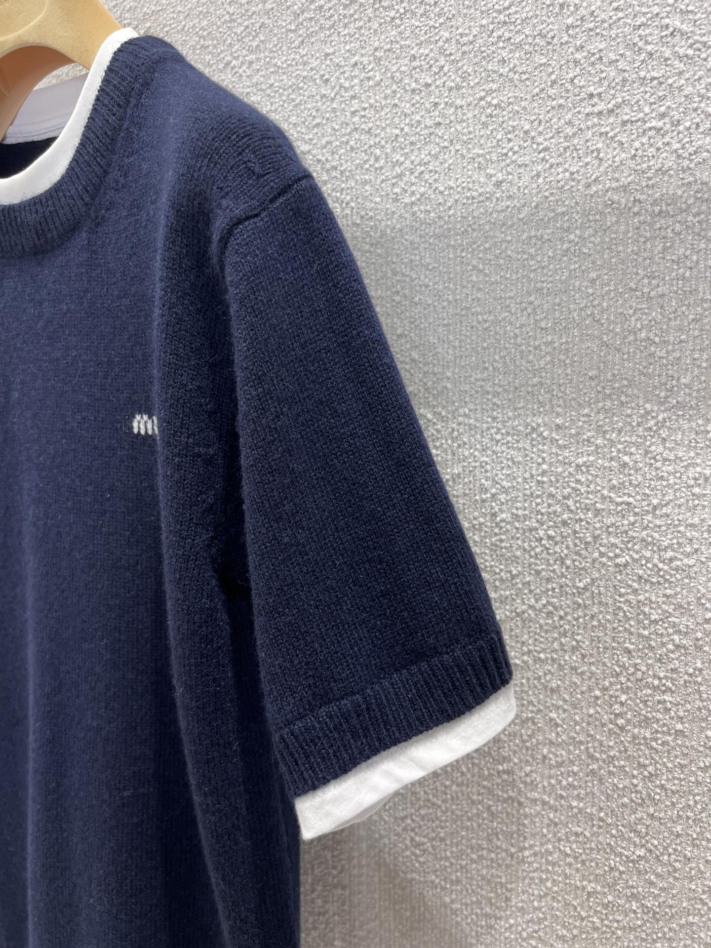 Miu 25fw Short Sleeve Sweater