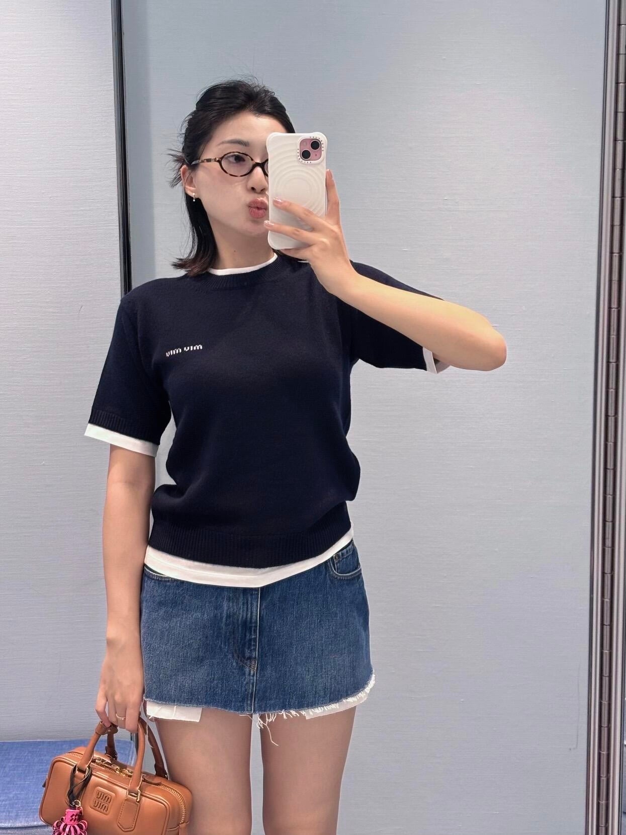 Miu 25fw Short Sleeve Sweater
