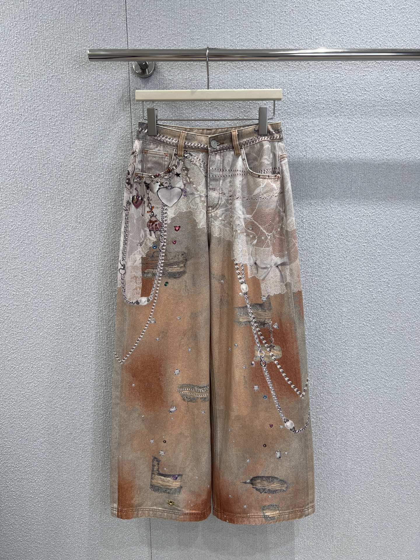 Acne 25fw printed jeans