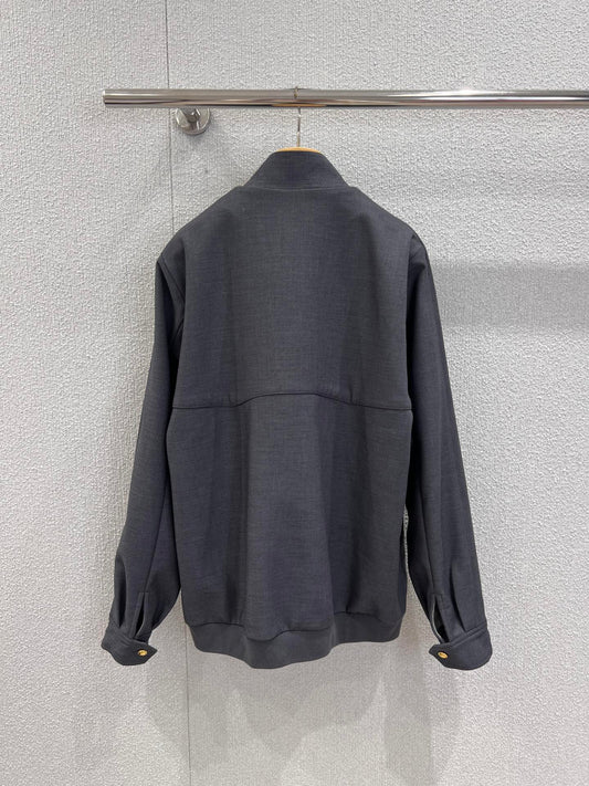 Miu 25fw stand collar jacket