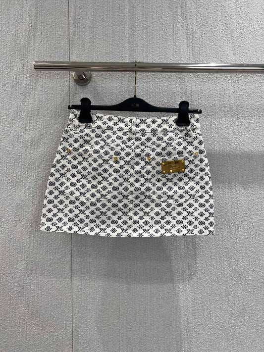 1ou 25ss jacquard skirt