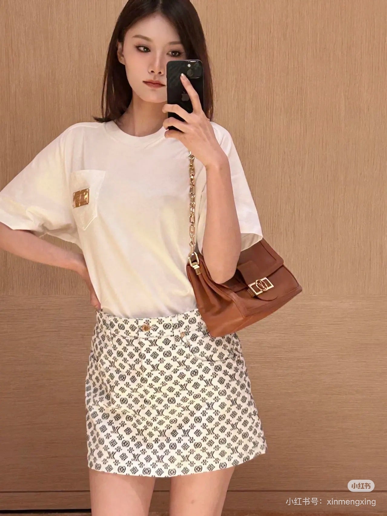 1ou 25ss jacquard skirt
