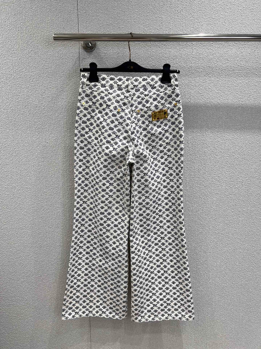 1ou 25fw printed jeans