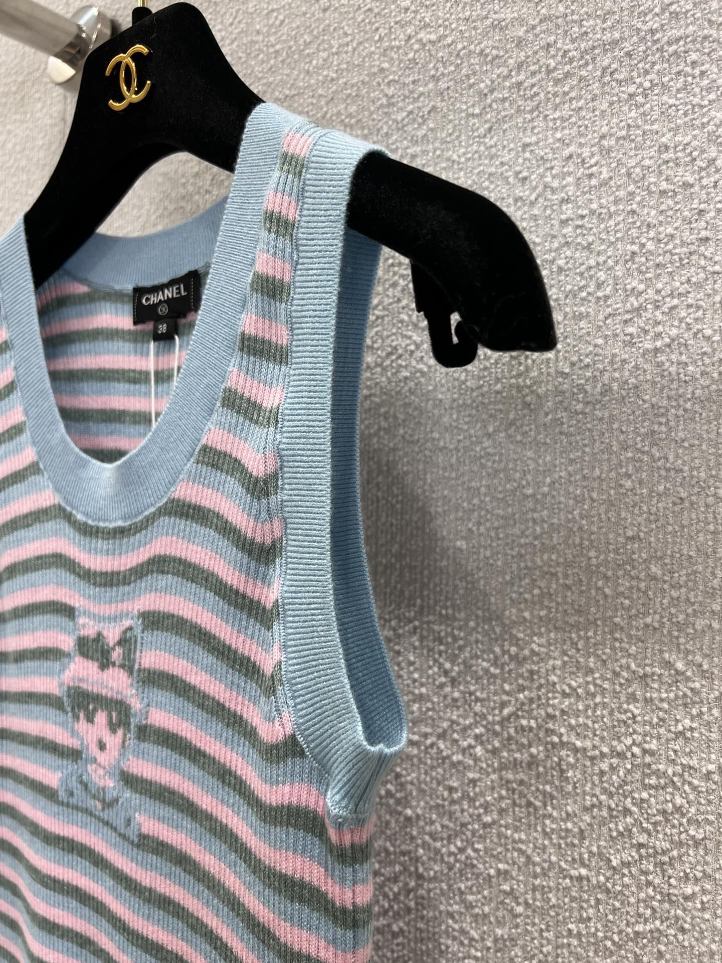 Chan 25ss striped vest