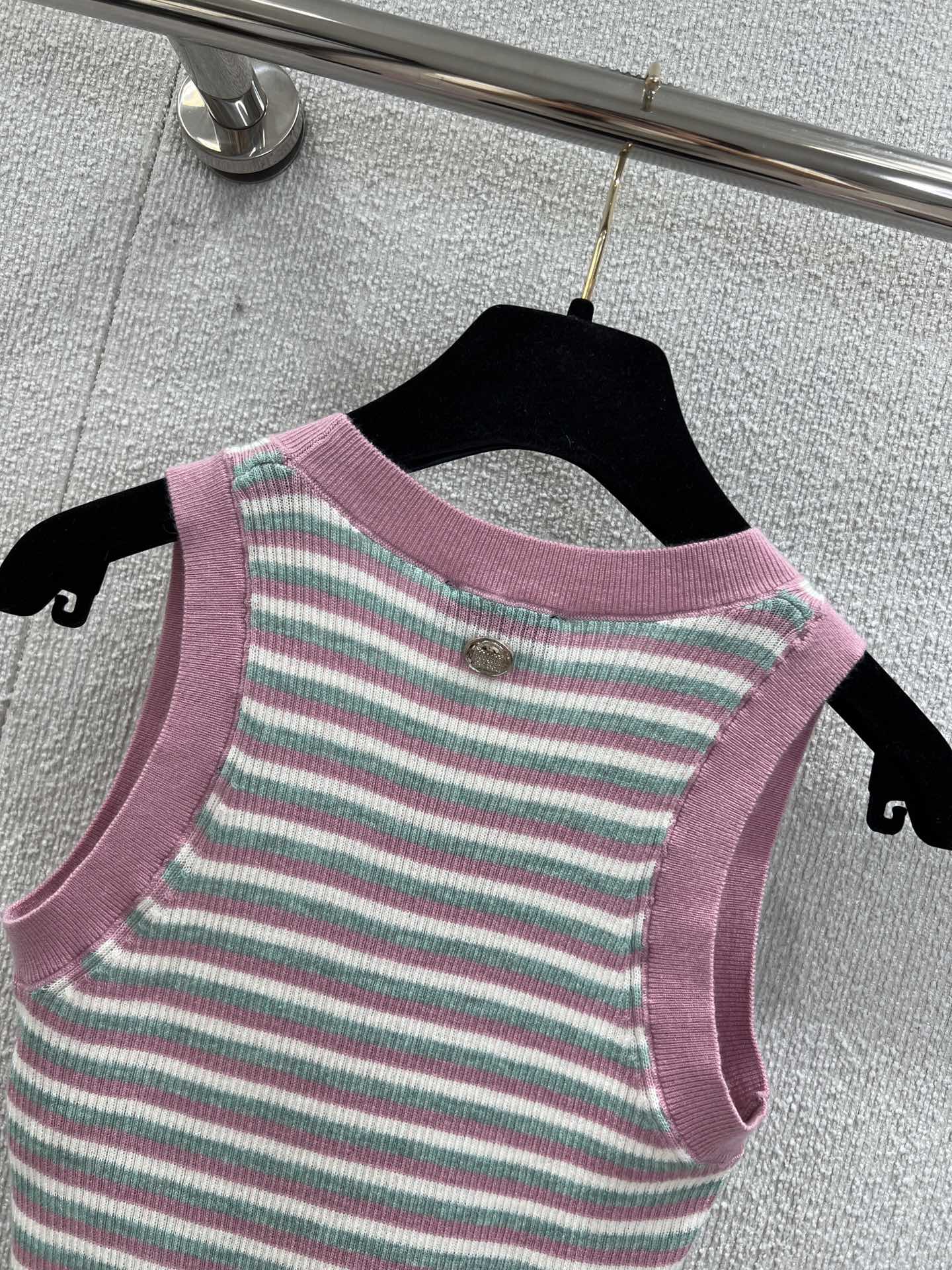 Chan 25ss striped vest