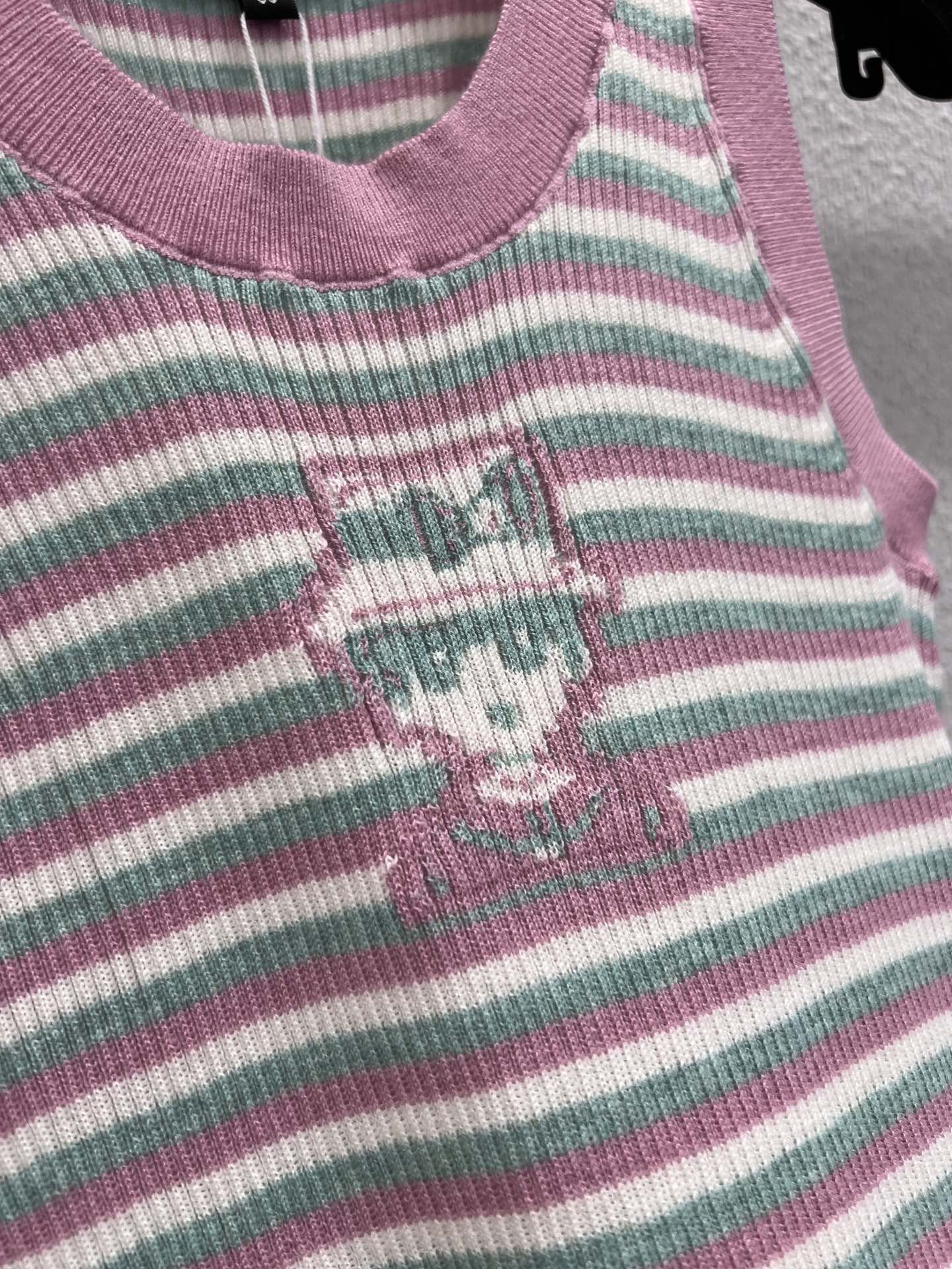 Chan 25ss striped vest