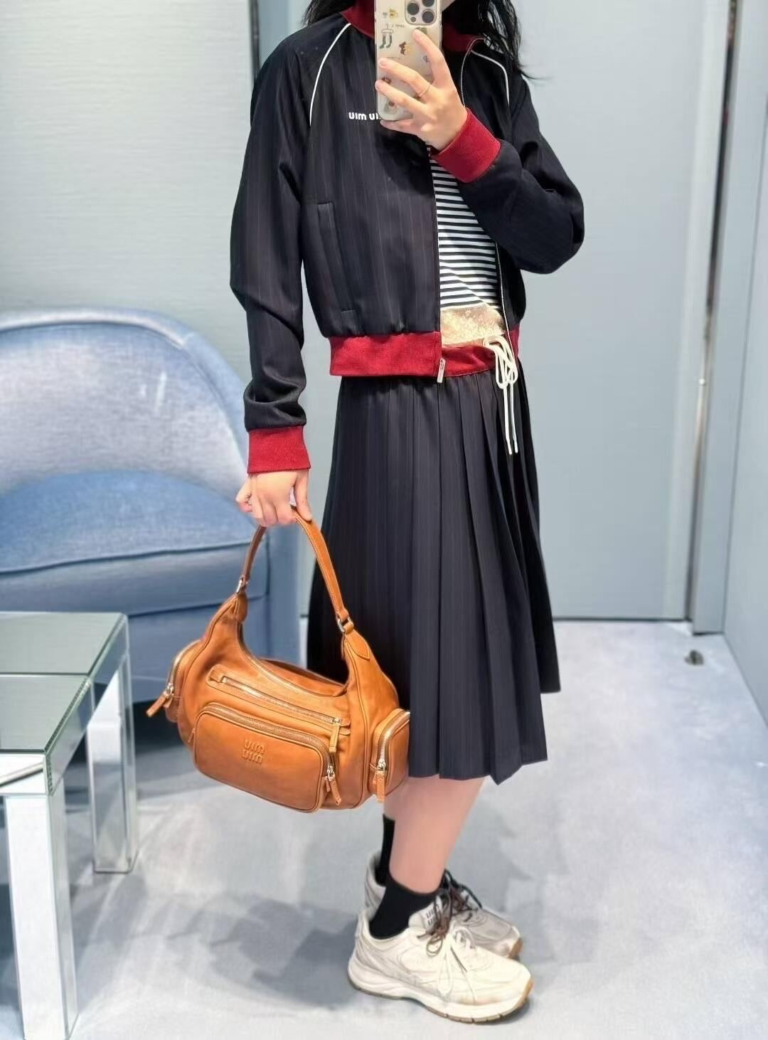 Miu 25fw pleated skirt