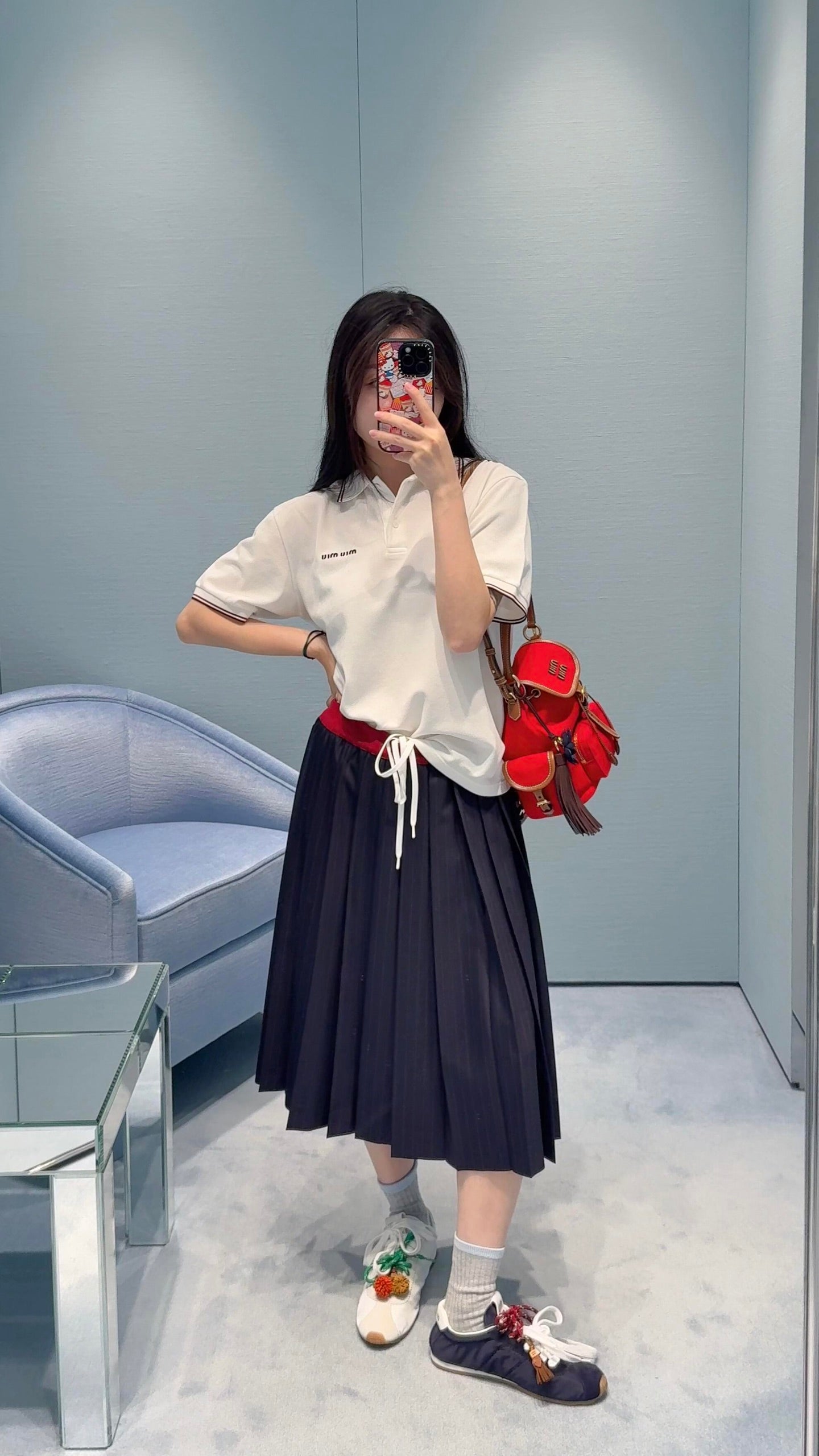 Miu 25fw pleated skirt