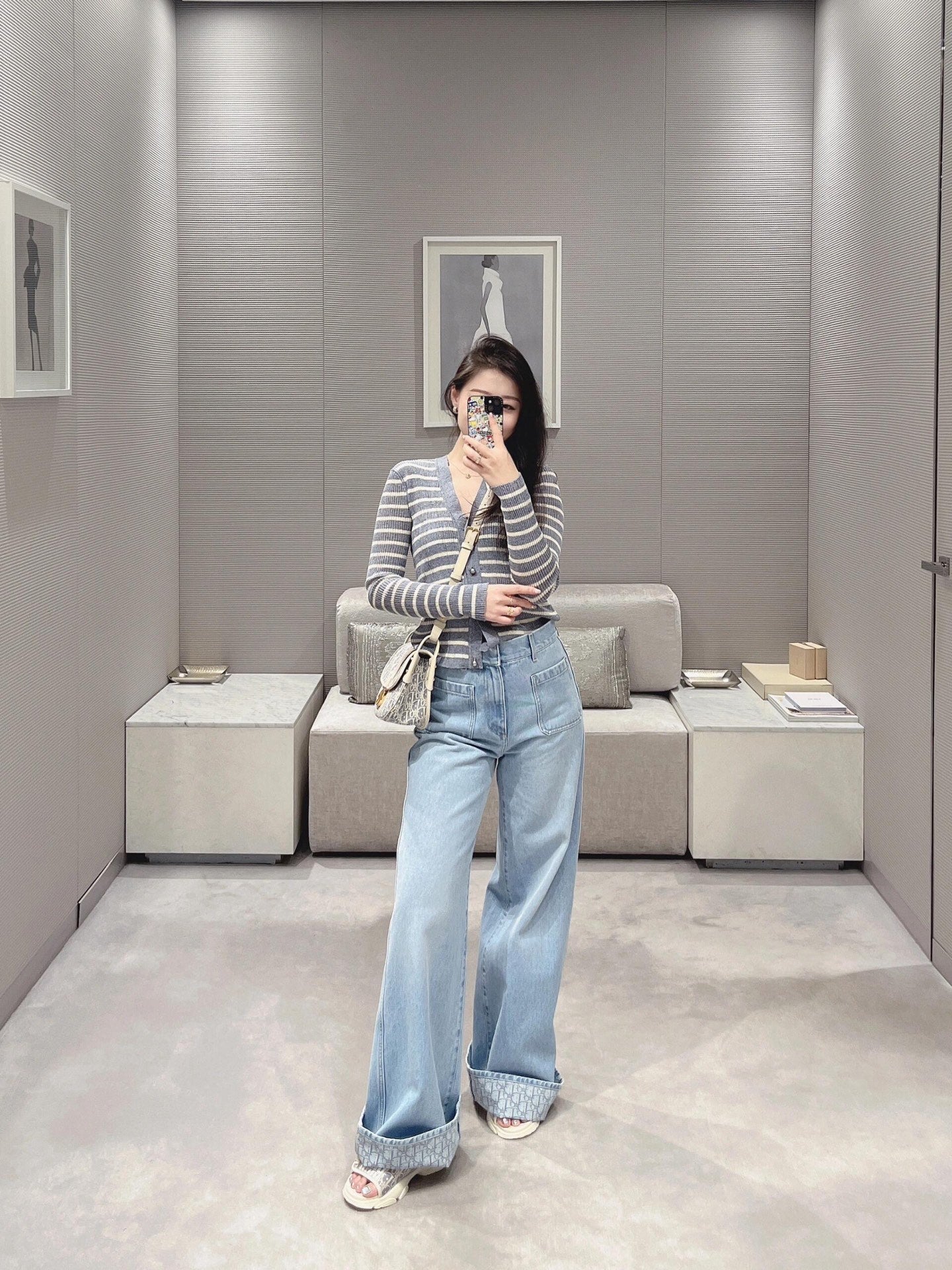 CD 25ss denim trousers
